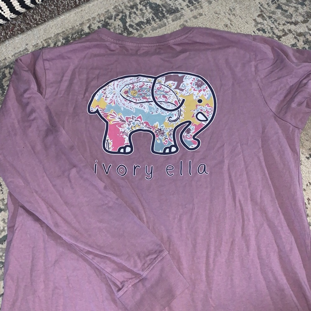 Purple Ivory Ella long sleeve shirt